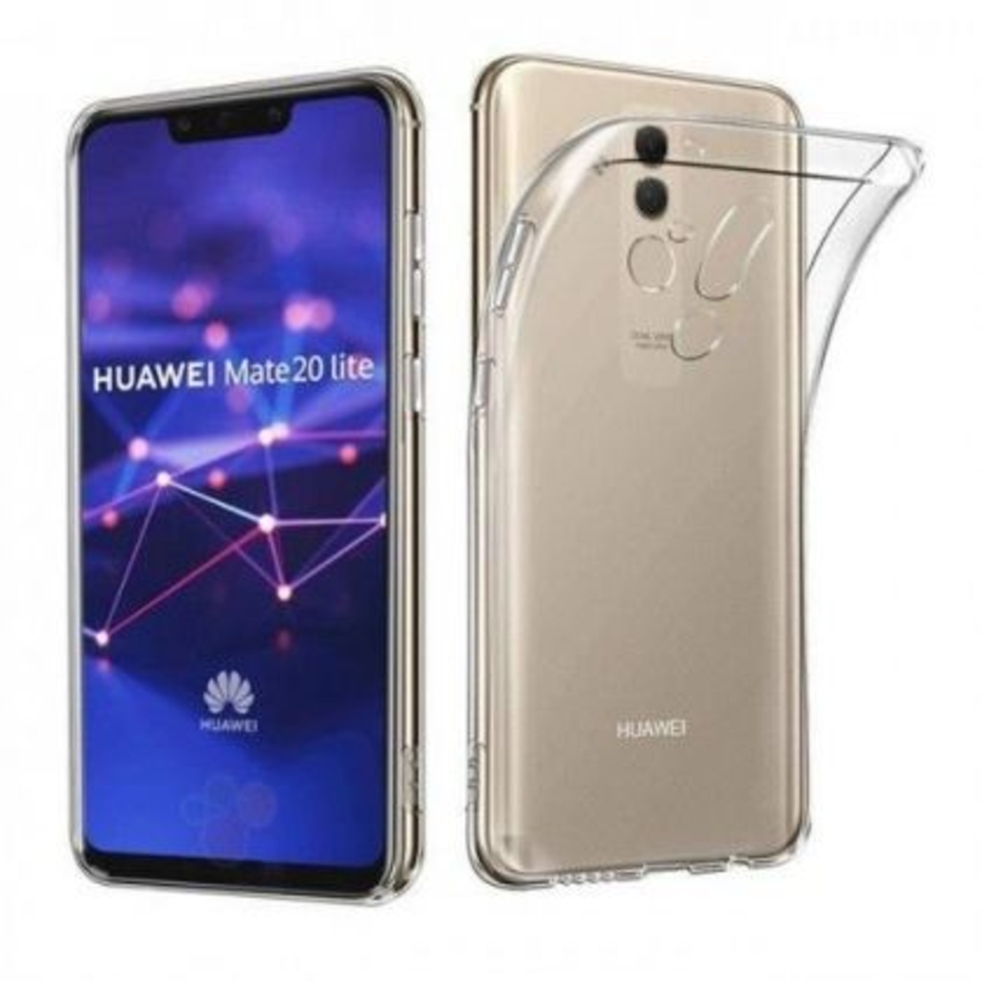 Ултра тънък силиконов гръб за Huawei Mate 20 Lite, Прозрачен