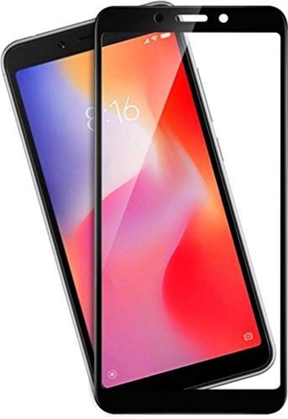 9D Стъклен протектор Full Glue Cover Xiaomi Redmi 6A, Черен