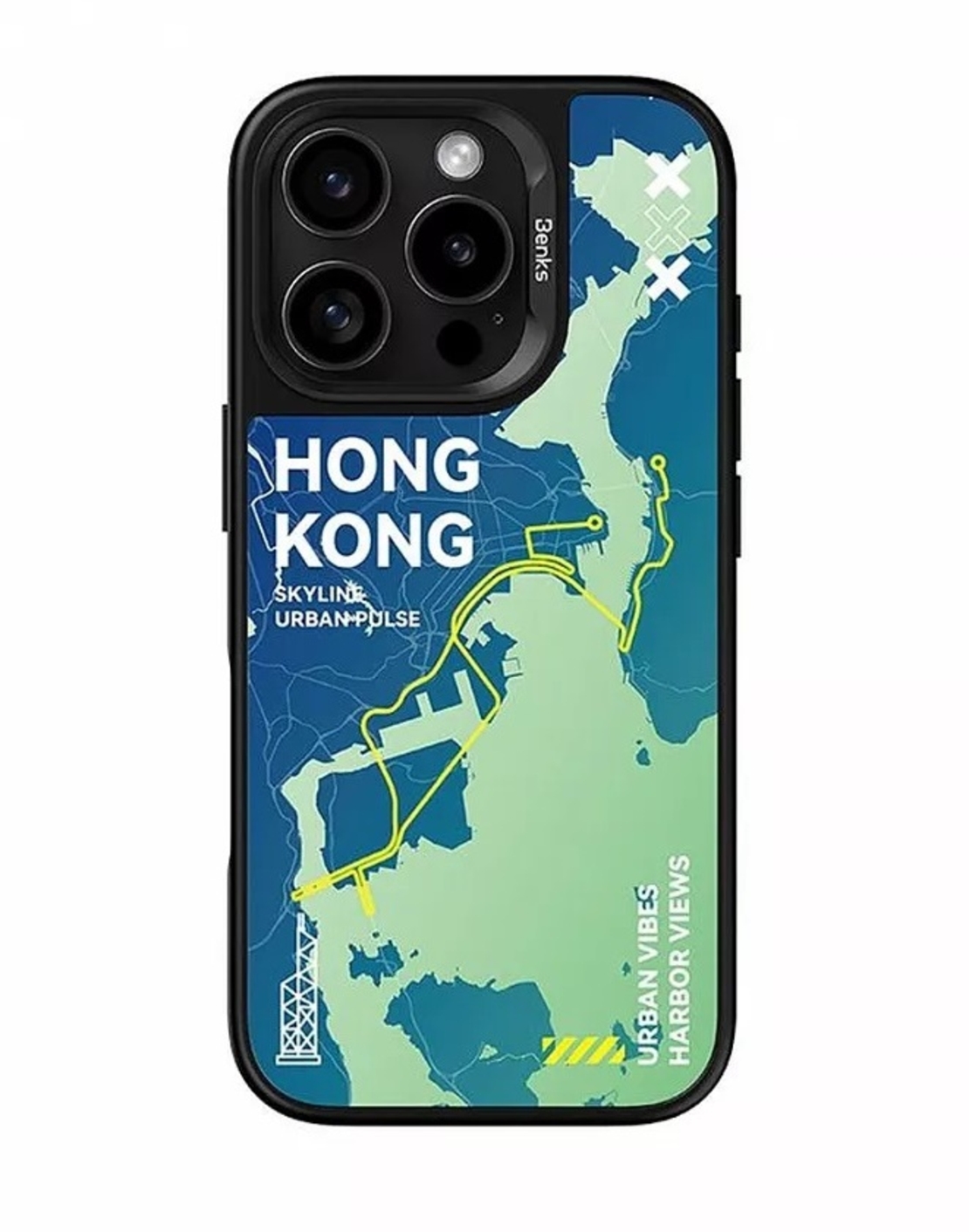 Кейс Magsafe Magnetic City Hong Kong за IPhone 16 Pro-Benks