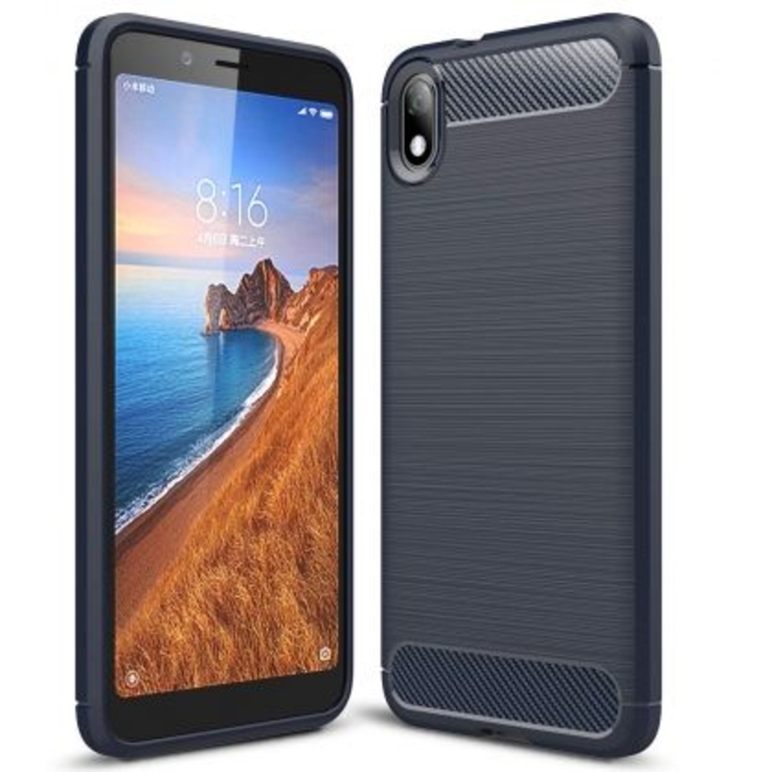 Anti Shock гръб Carbon за Xiaomi Redmi 7A, Черен