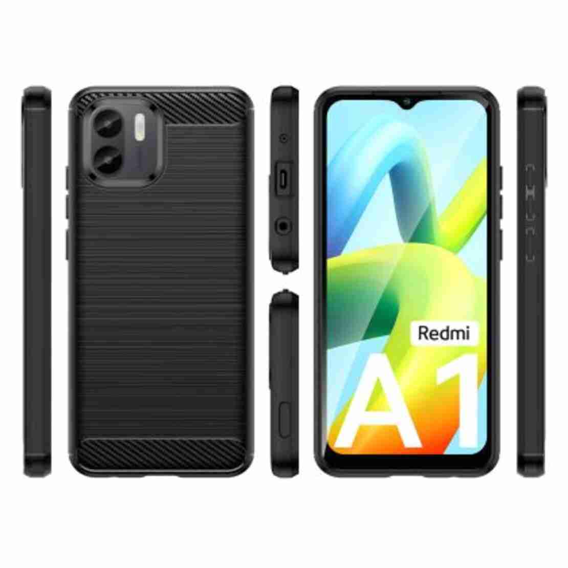 Anti Shock гръб Carbon за Xiaomi Redmi A1, Черен