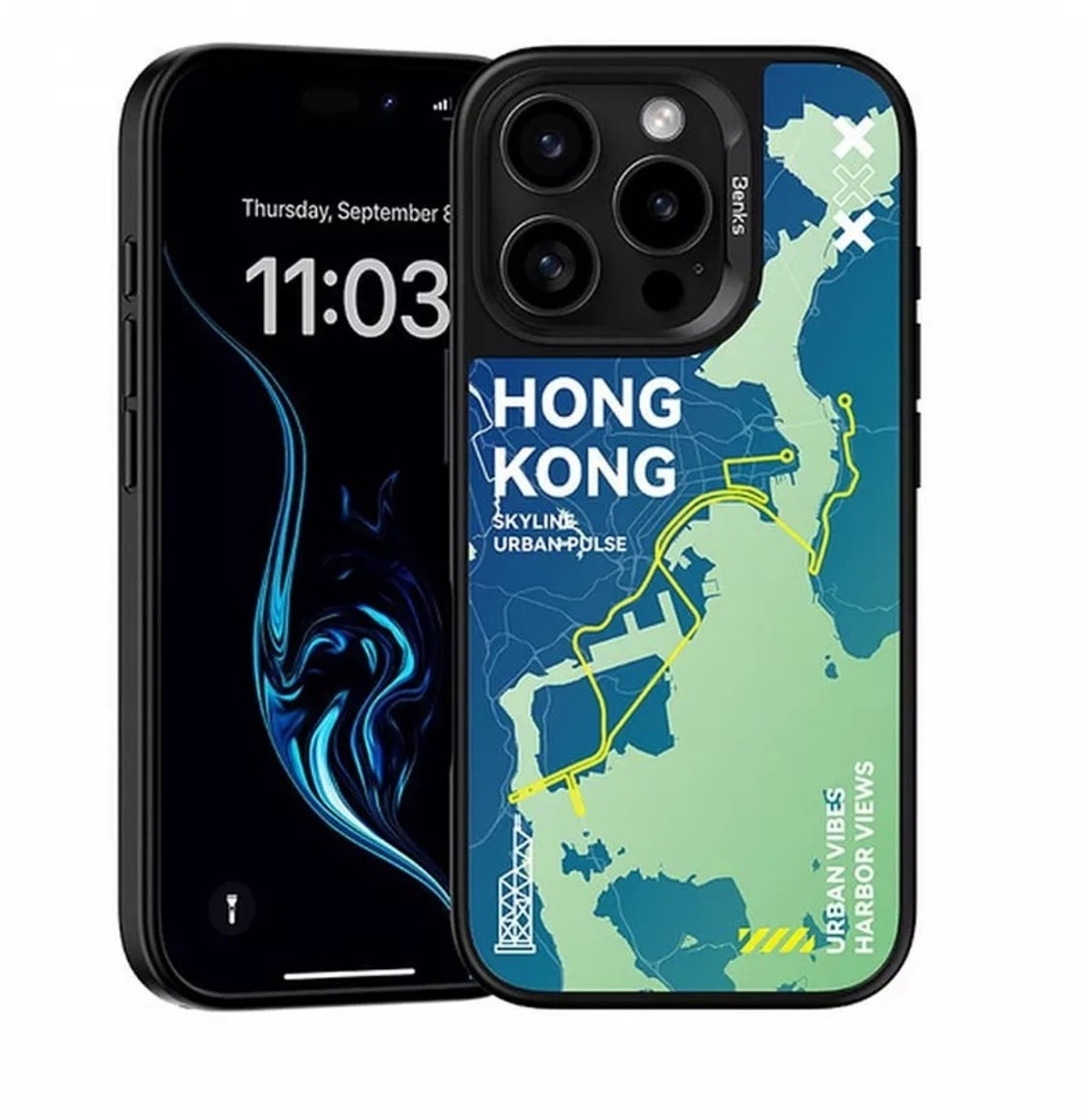Кейс Magsafe Magnetic City Hong Kong за IPhone 16 Pro-Benks