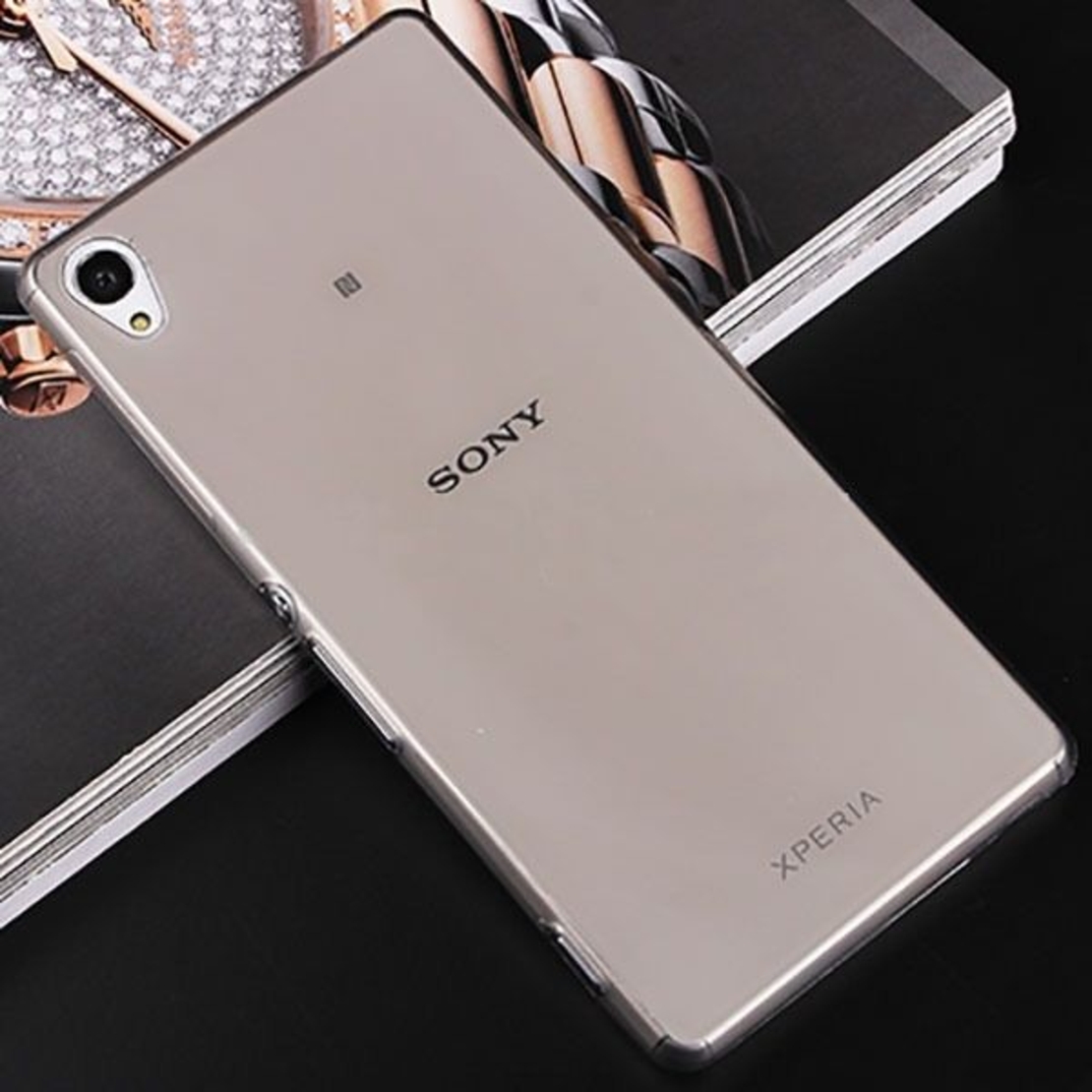 Ултра тънък силиконов калъф черен за Sony Xperia Z4
