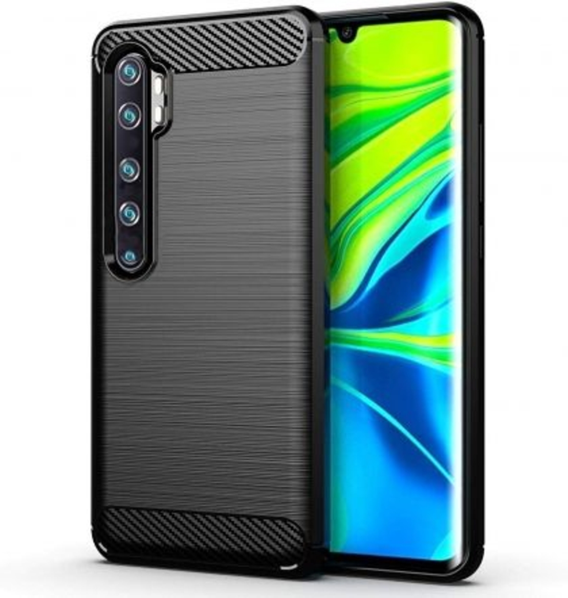 Anti Shock гръб Carbon за Xiaomi MI Note 10/Note 10 Pro, Черен
