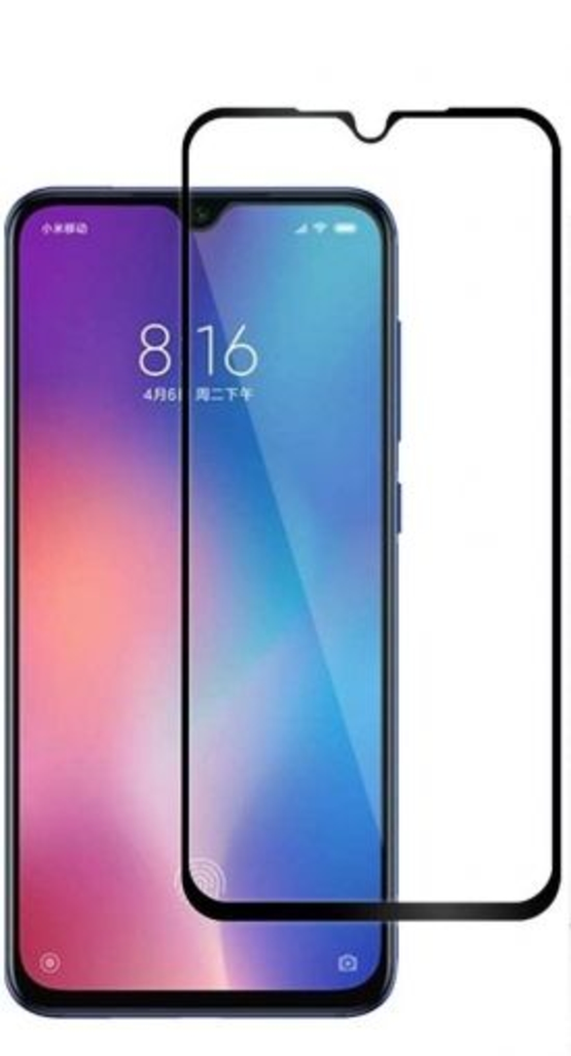 5D Стъклен протектор Smart Glass Gorilla, Full Cover за Xiaomi MI 9 SE, Черен