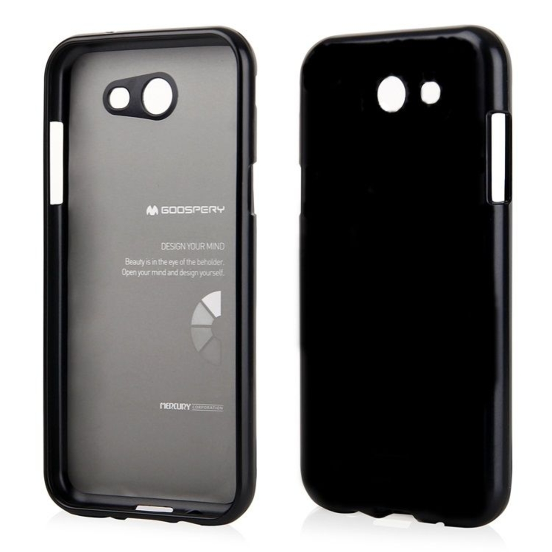 Луксозен гръб Jelly Mercury New York за Samsung Glaxy A3 (2017), Черен