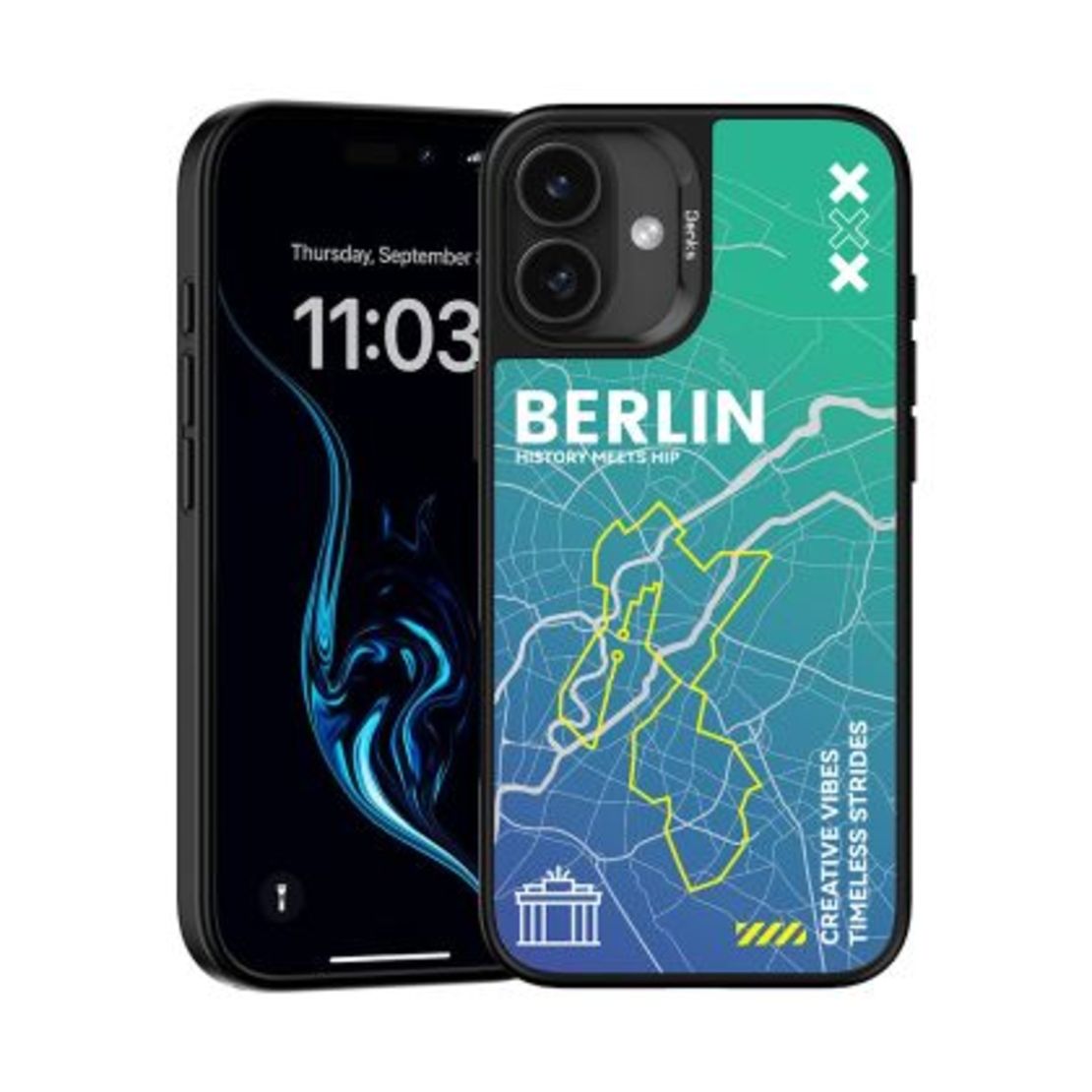 Кейс Magsafe Dynamic City Berlin за IPhone 16-Benks