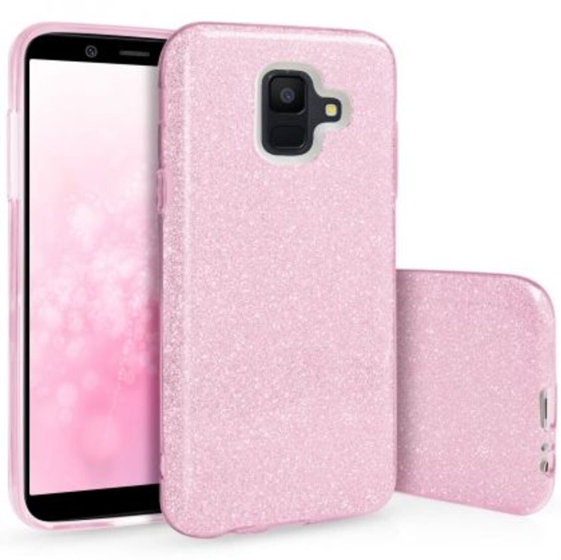 Силиконов гръб Emily Shining за Samsung A605 Galaxy A6 Plus 2018, Розов