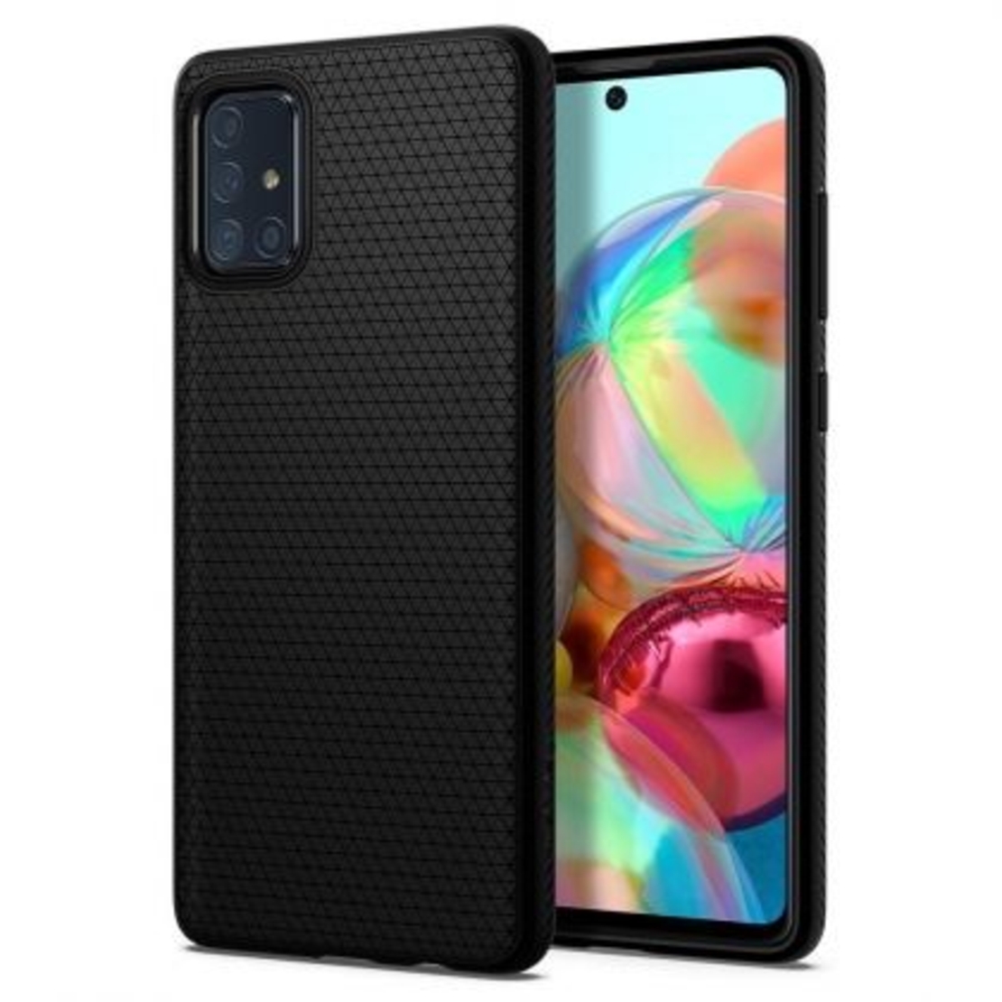 Кейс Spigen, Liquid Air, за Samsung A515 Galaxy A51, Черен Matt