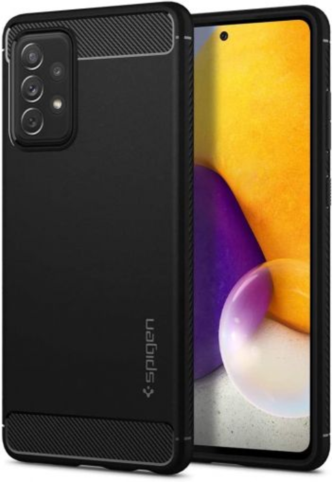 Кейс Spigen, Rugged Armor, за Samsung A725/A726 Galaxy A72 4G/5G, Черен Matt