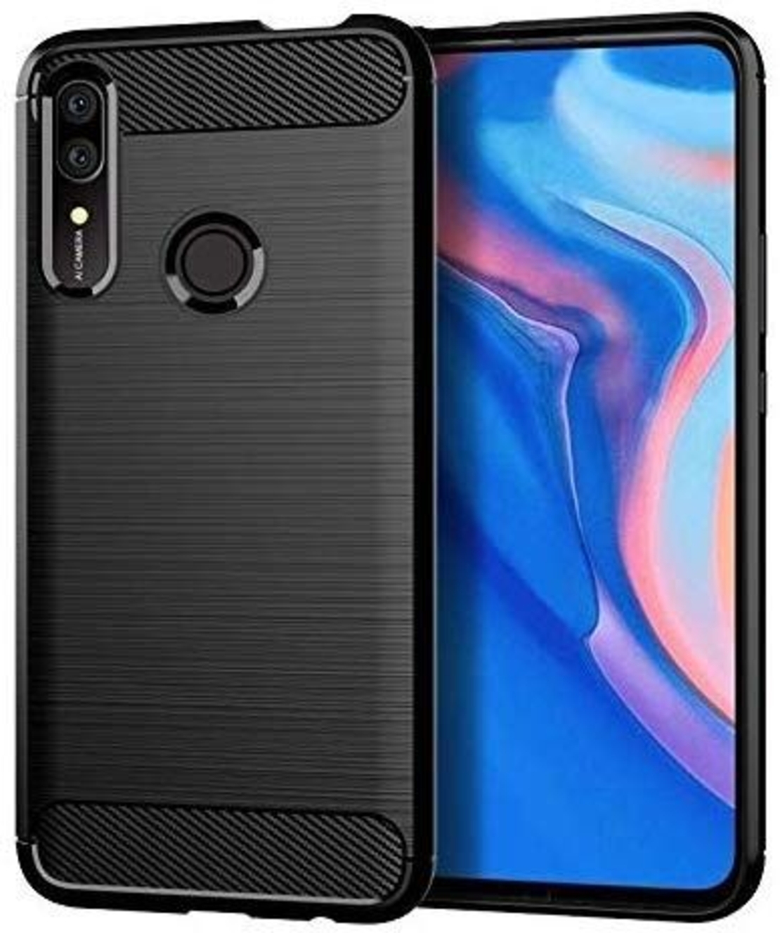 Anti Shock гръб Carbon за Huawei P Smart Z, Черен