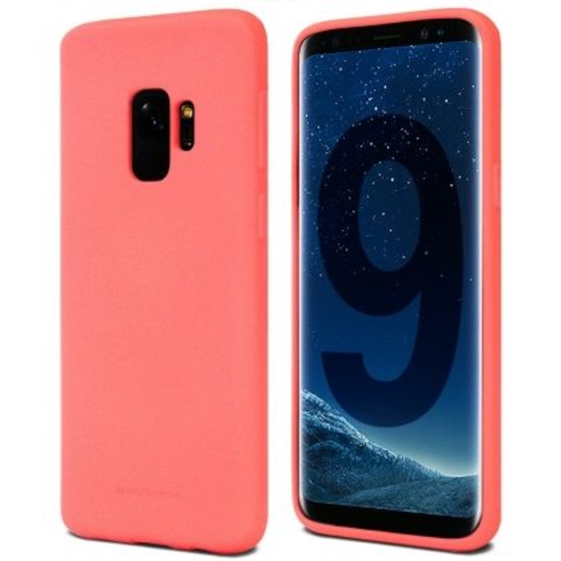 Луксозен гръб Mercury Goospery Soft Feeling за Samsung Galaxy S9, Розов