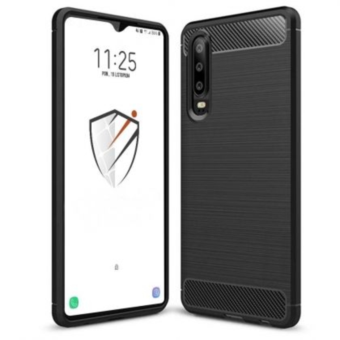 Anti Shock гръб Carbon за Huawei P30, Черен