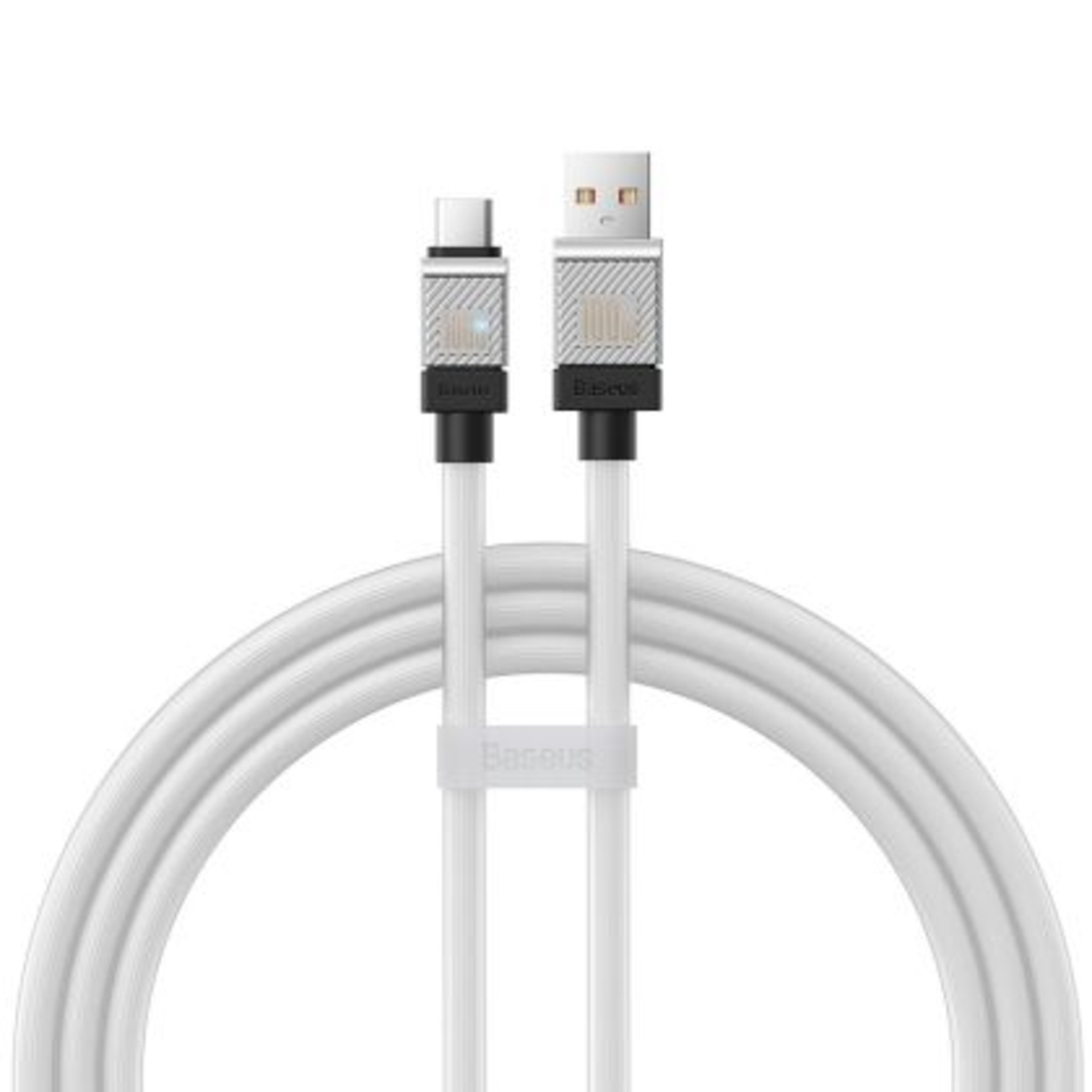 Кабел Baseus, Coolplay, 100W, USB-Type C, Бързо зареждане, (CAKW000602), 1m., Бял