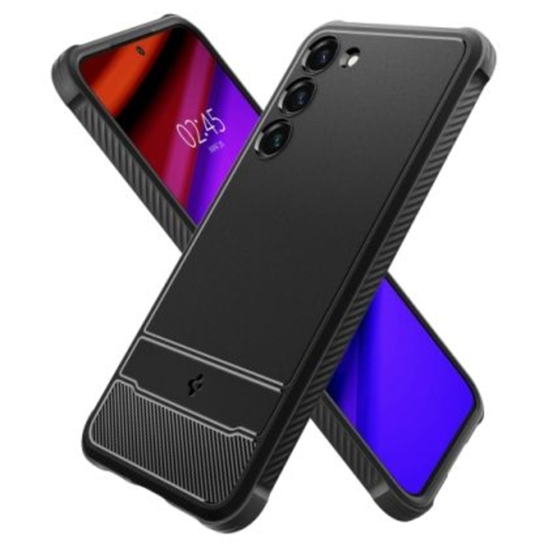 Кейс Spigen, Rugged Armor, за Samsung Galaxy S23 (ACS05711), Черен Matt