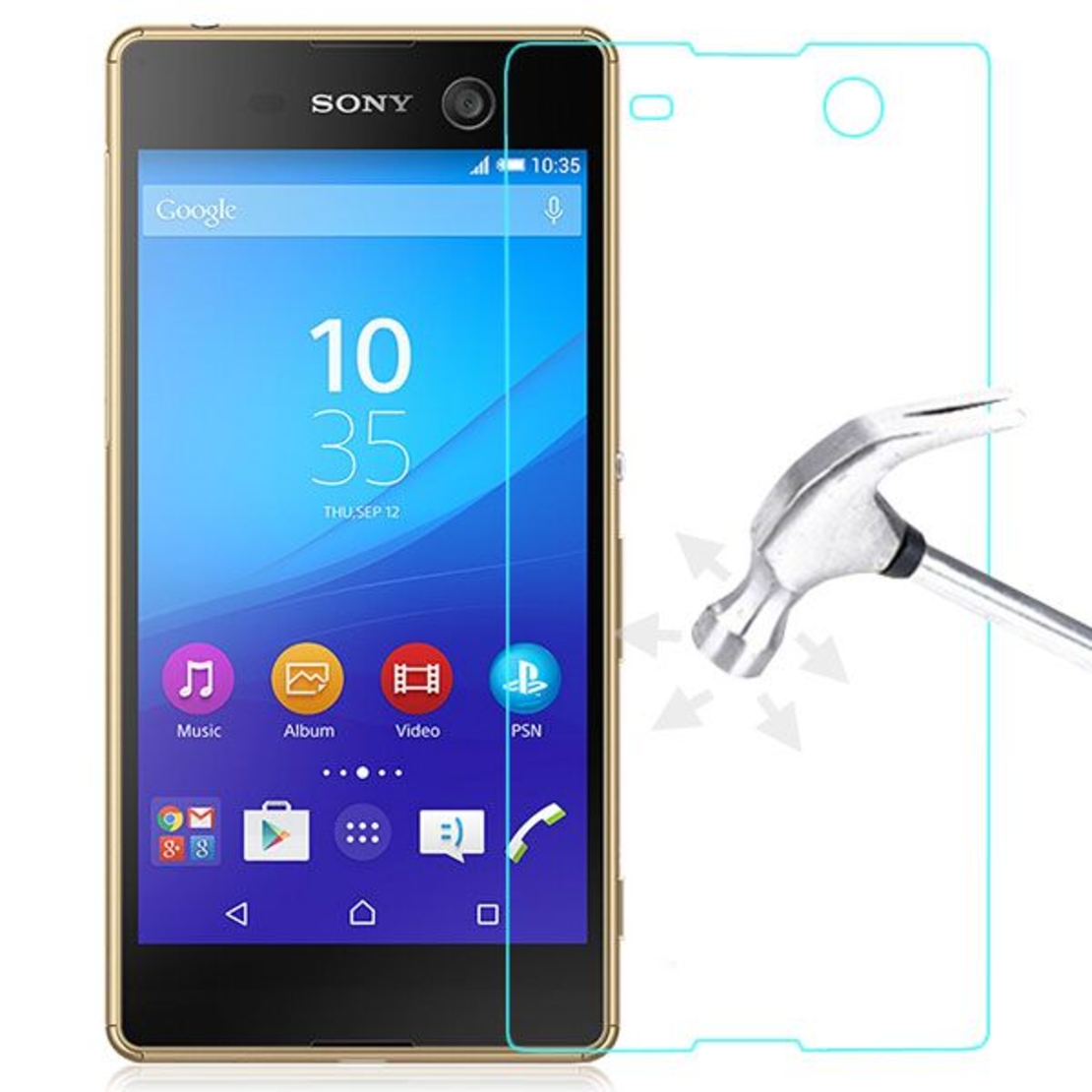 Стъклен скрийн протектор за Sony Xperia M5