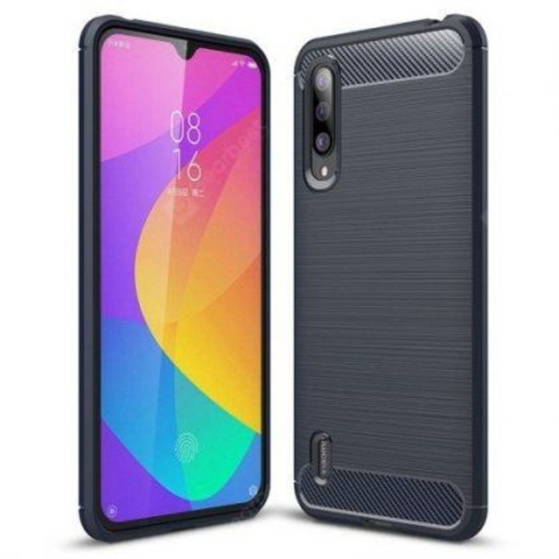 Anti Shock гръб Carbon за Xiaomi MI 9 Lite, Черен