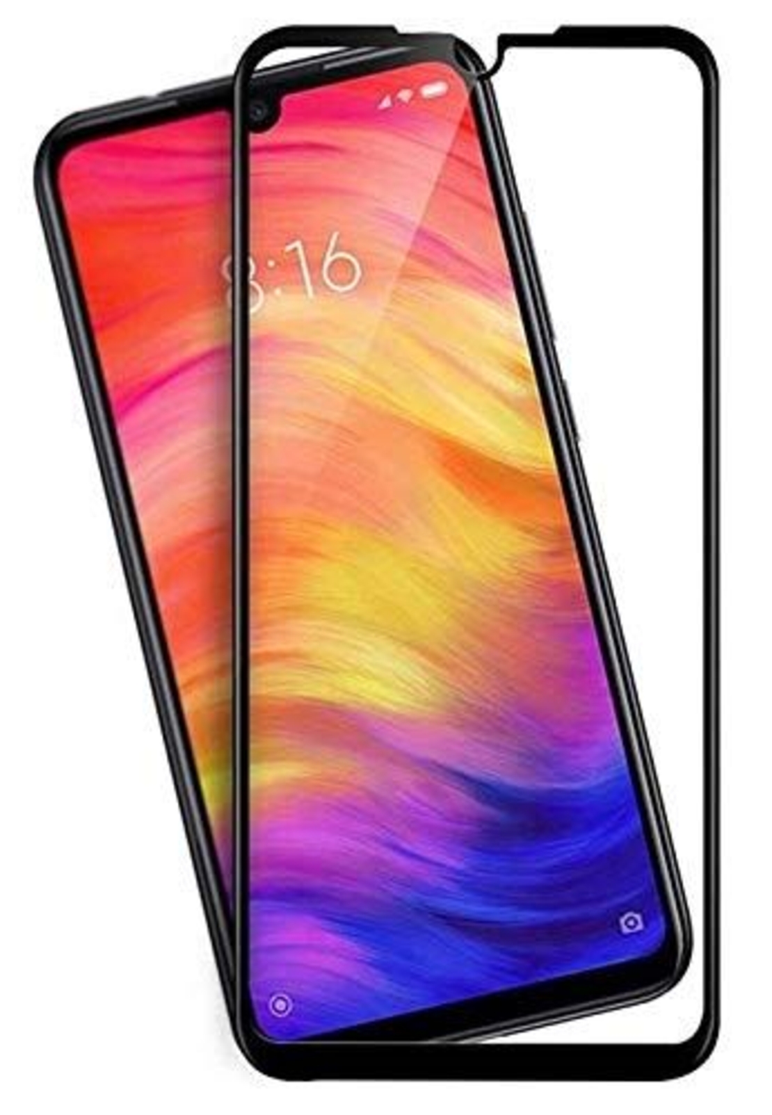 5D Стъклен протектор Smart Glass Gorilla, Full Cover за Xiaomi Redmi 7, Черен