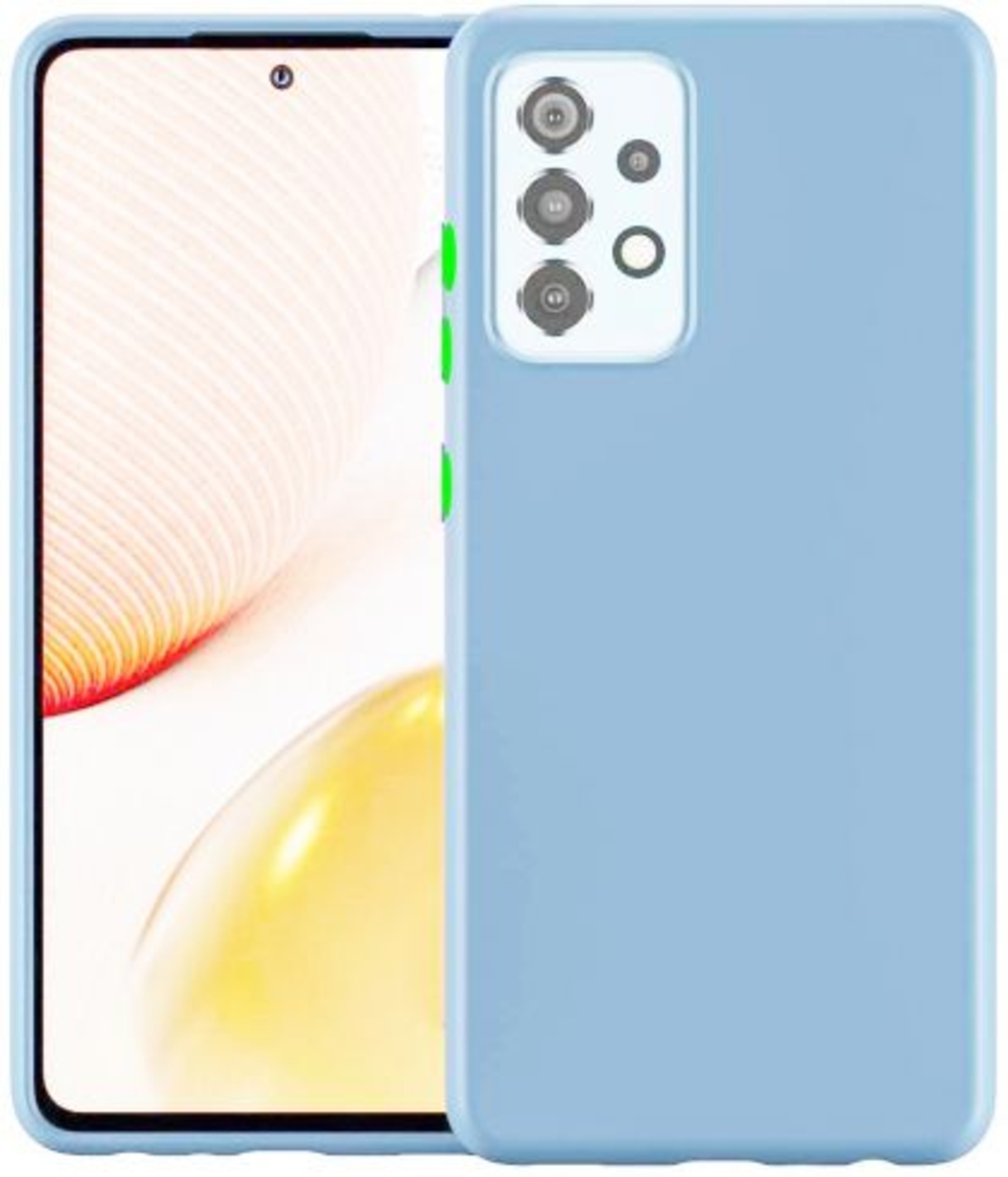 Силиконов матиран гръб SoftSolid за Samsung A725/А726 Galaxy A72 4G/5G, Небесно синьо