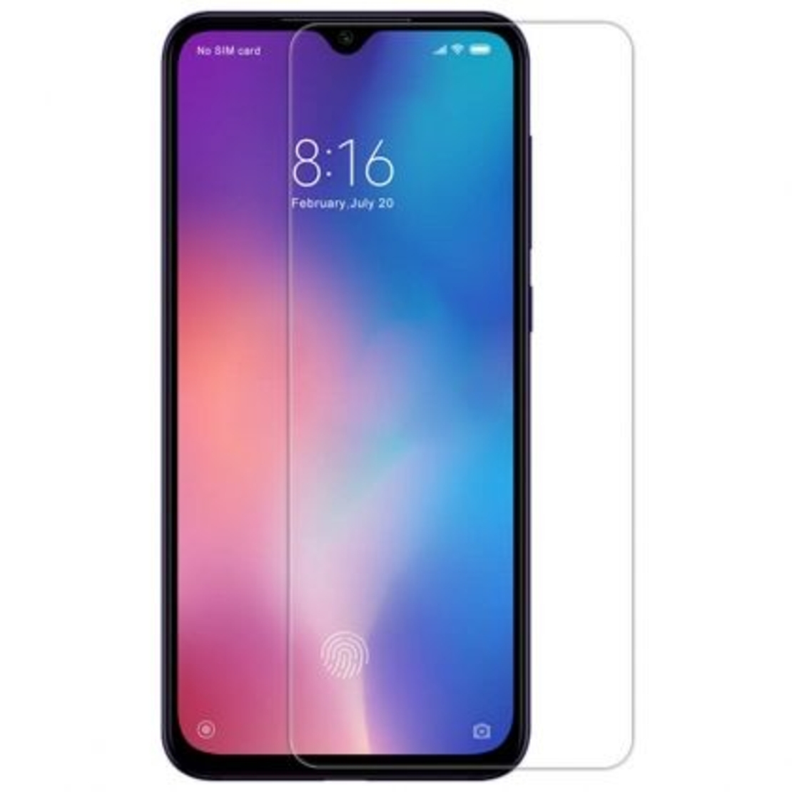Стъклен скрийн протектор, 2.5D Hard Glass за Xiaomi Redmi Note 8T, Прозрачен