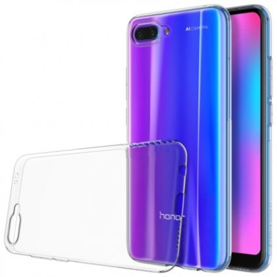 Ултра тънък силиконов гръб за Huawei Honor 10, Прозрачен
