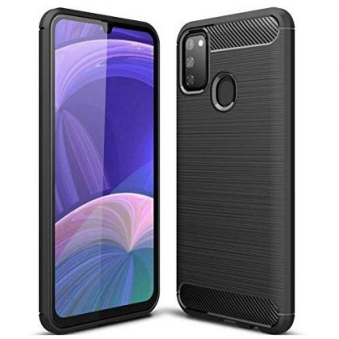 Anti Shock гръб Carbon за Samsung M215/M307 Galaxy M21/M30S, Черен