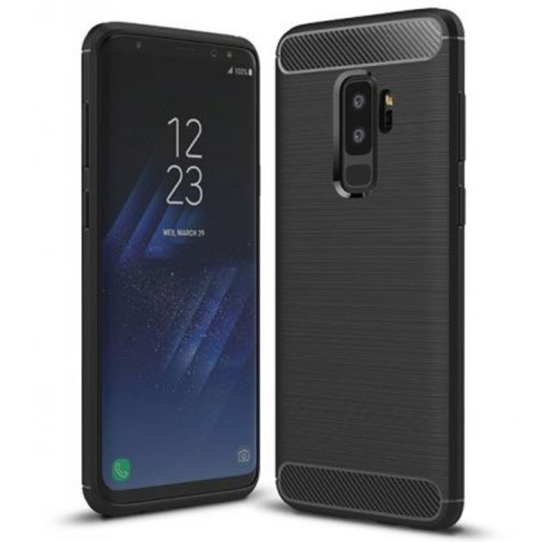 Anti Shock гръб Carbon за Samsung G965 Galaxy S9 Plus, Черен