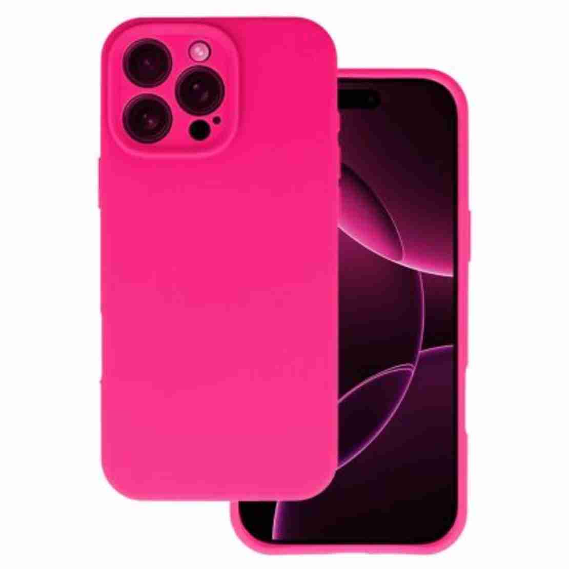Кейс Silicone Lite за IPhone 15 Pro, Розов фуксия