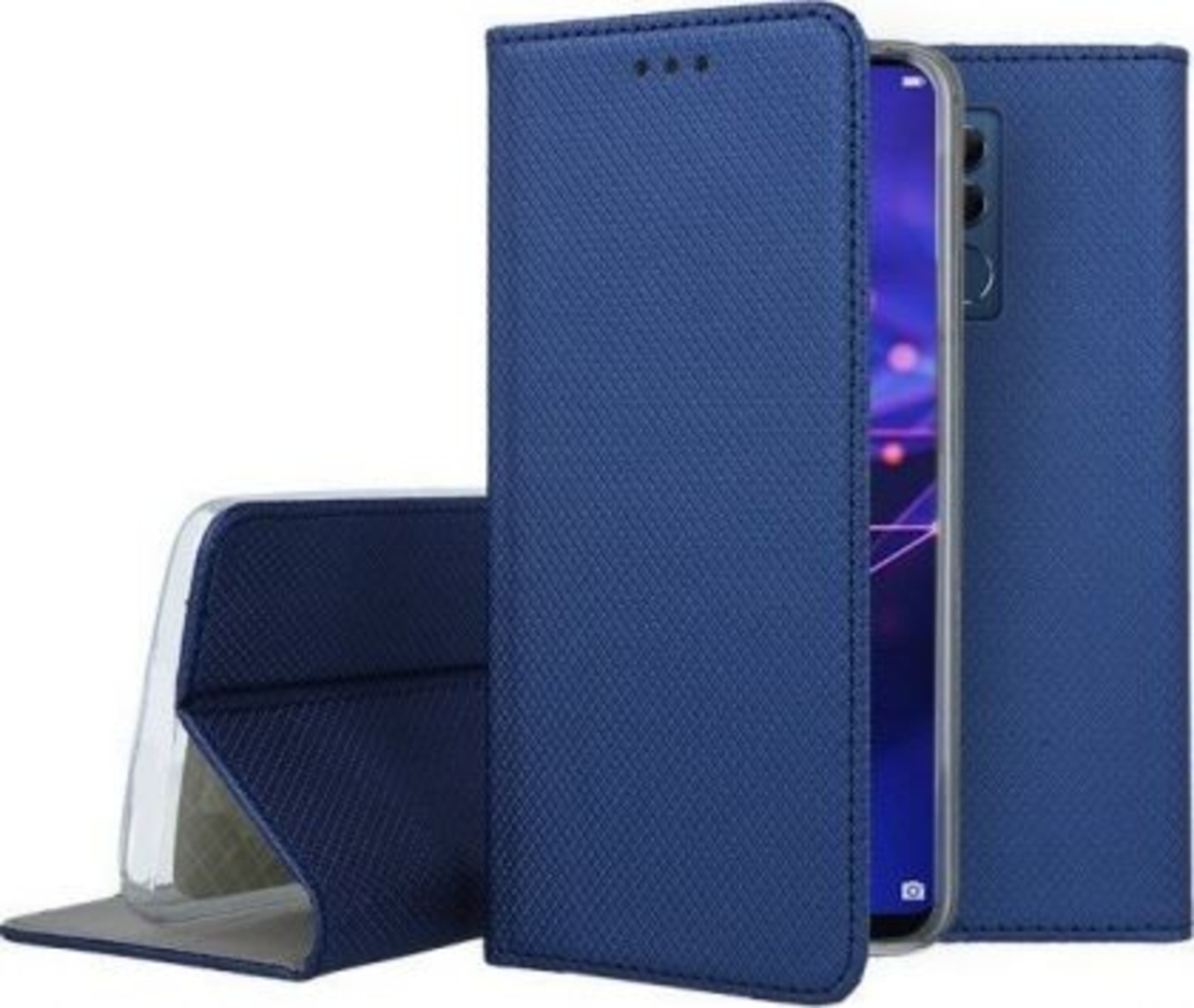 Кожен калъф Flip Book Smart за Huawei Mate 20 Lite, Син