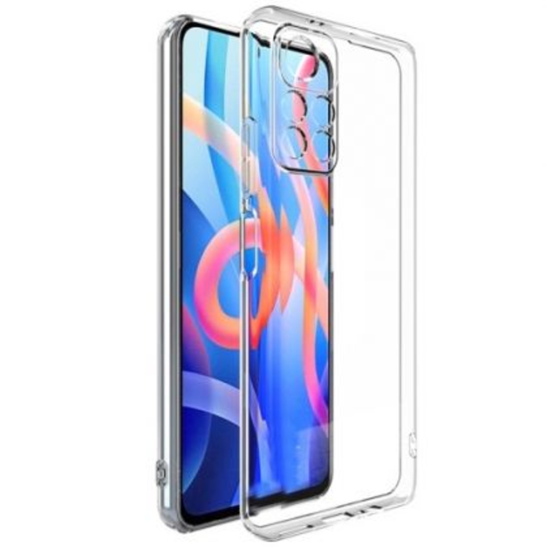 Силиконов кейс Armor Anti Shock за Xiaomi Redmi Note 11 5G/Poco M4 Pro 5G, Защита около камерите, Прозрачен
