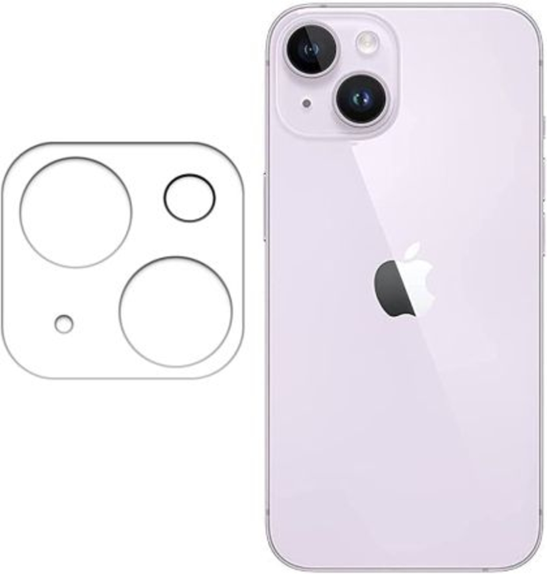 Протектор за камера(Lens), Hard Glass, за IPhone 14/14 Plus, Прозрачен