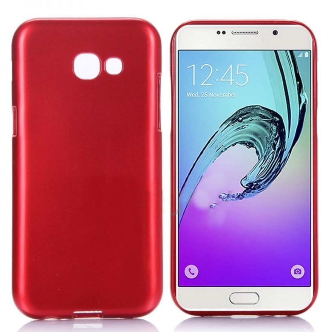 Луксозен гръб Jelly Mercury New York за Samsung Glaxy A3 (2017), Червен