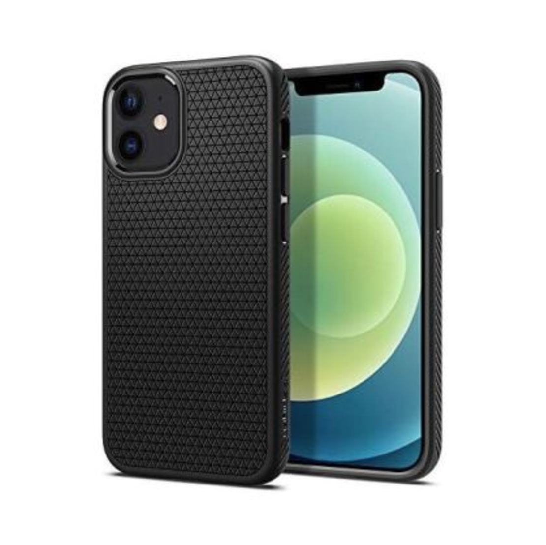 Кейс Spigen, Liquid Air, за Iphone 12 Mini (ACS01744), Черен Matt