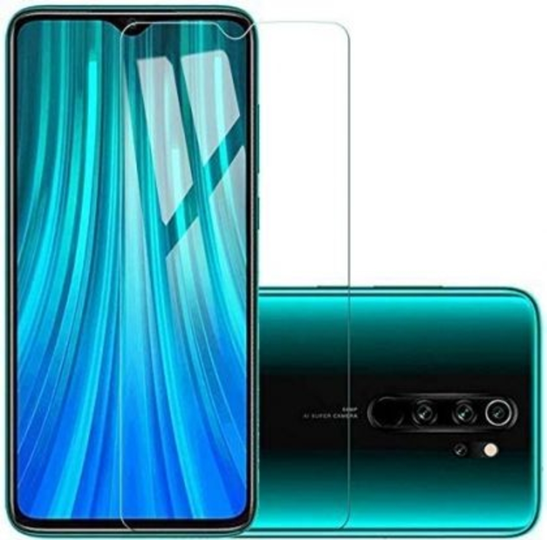 Стъклен скрийн протектор, 2.5D Hard Glass за Xiaomi Redmi Note 8 Pro, Прозрачен