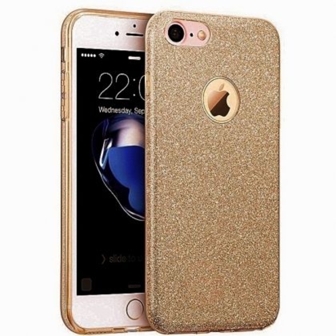 Силиконов гръб Emily Shining за IPhone 6/6S, Златен