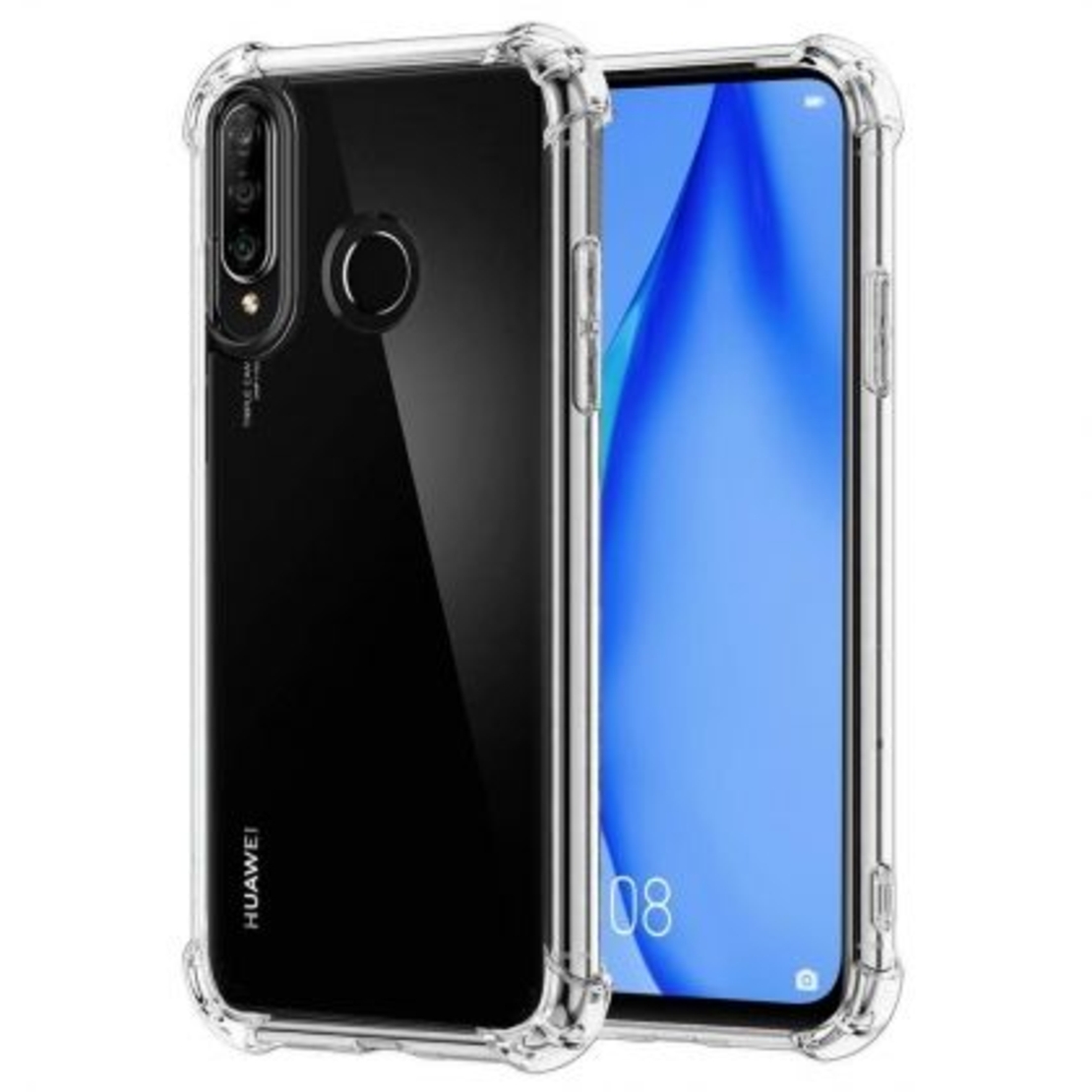 Anti Shock силиконов гръб за Huawei P40 Lite E/Y7P (2020), Прозрачен