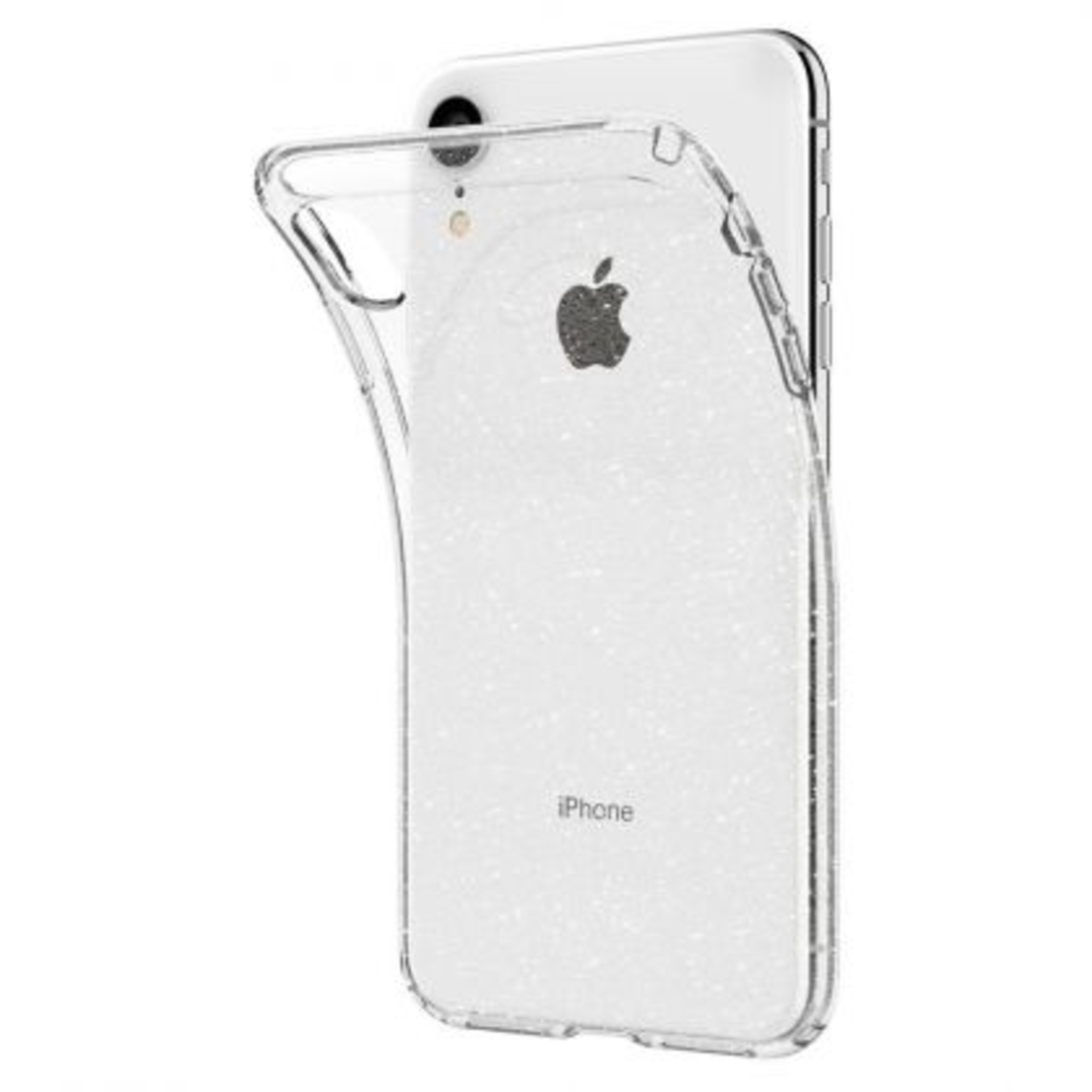 Силиконов блестящ гръб Lily Crystal Glitter за IPhone XR, Прозрачен