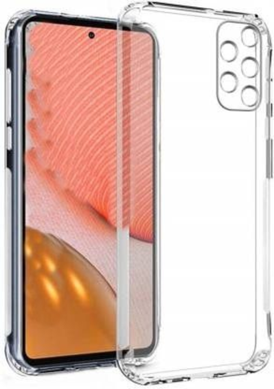 Плътен силиконов гръб Perfect 2mm за Samsung Galaxy A72 4G/5G, Защита около камерите, Прозрачен