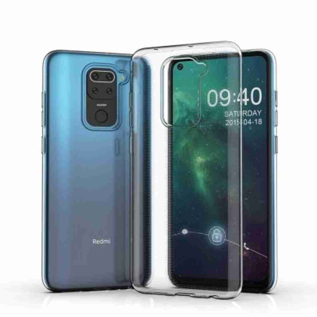 Плътен силиконов гръб Perfect 2mm за Xiaomi Redmi Note 9, Прозрачен