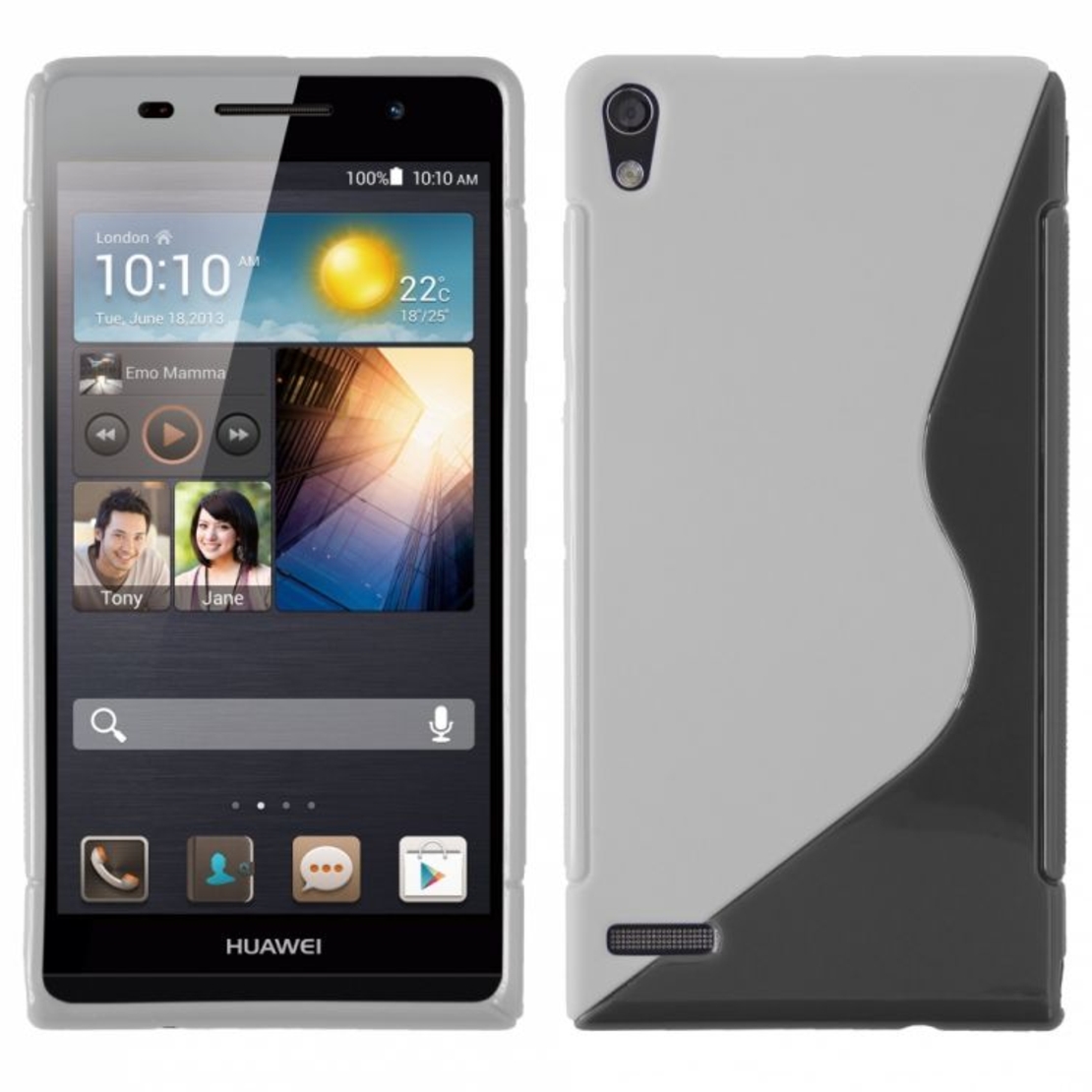 Силиконов калъф за Huawei Ascend P6