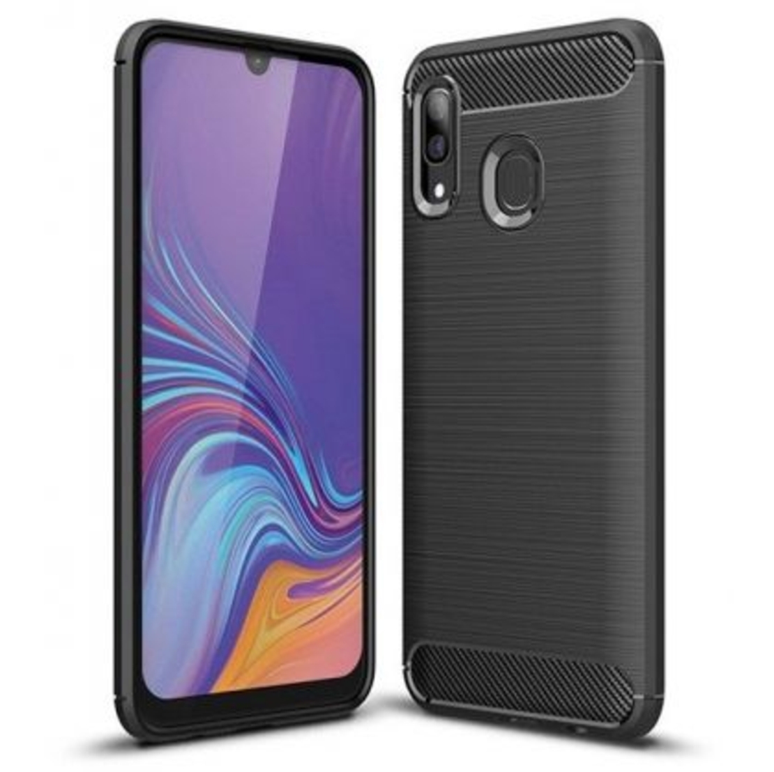 Anti Shock гръб Carbon за Samsung A305 Galaxy A30, Черен