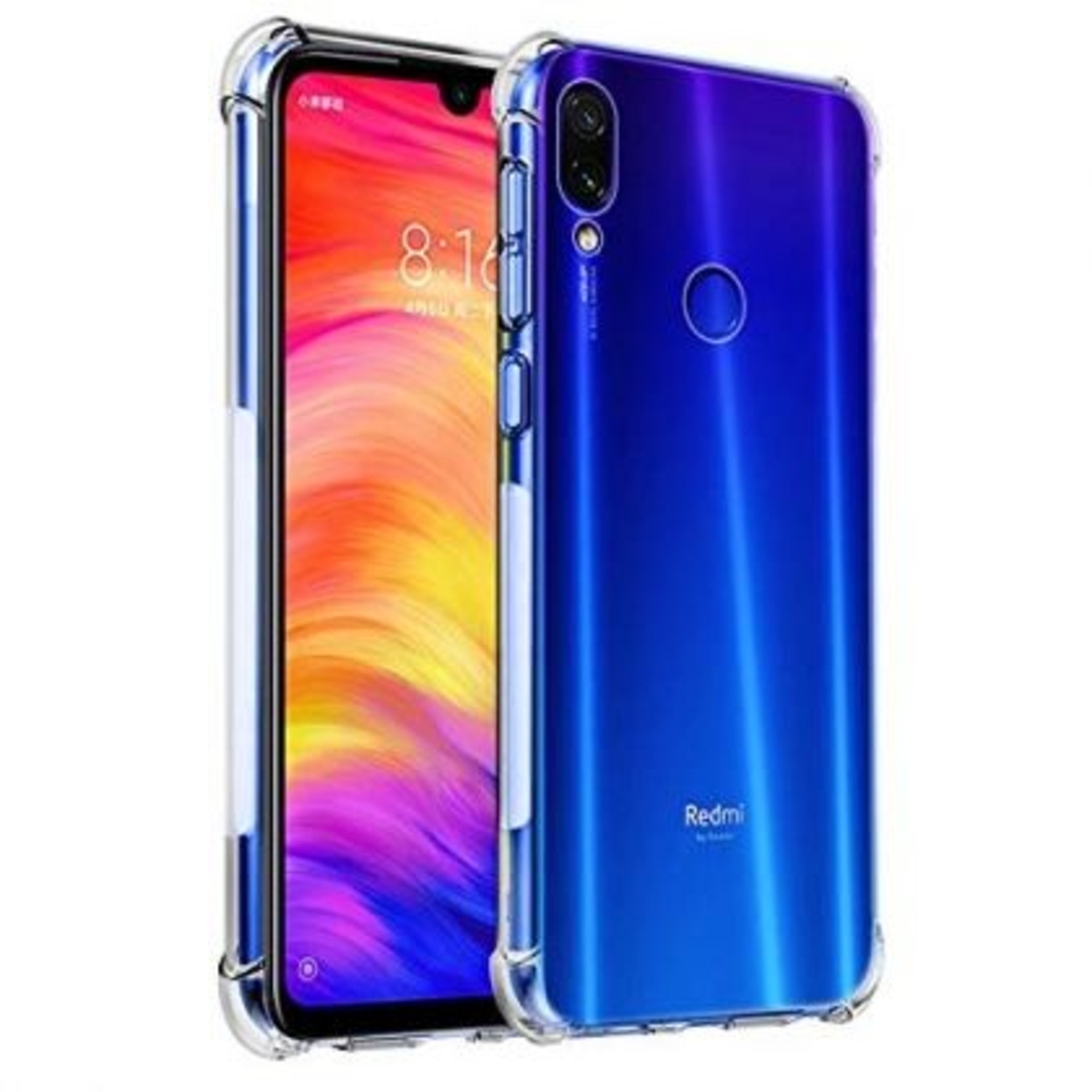 Anti Shock силиконов гръб за Xiaomi Redmi Note 7/Note 7 Pro, Прозрачен
