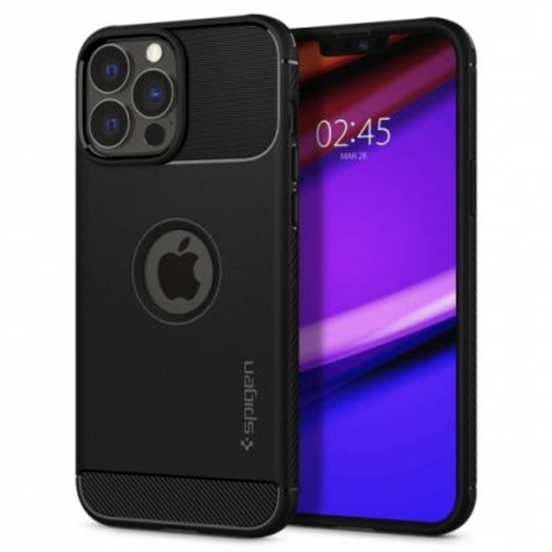 Кейс Spigen, Rugged Armor, за Iphone 13 Pro (ACS03257) , Черен Matt