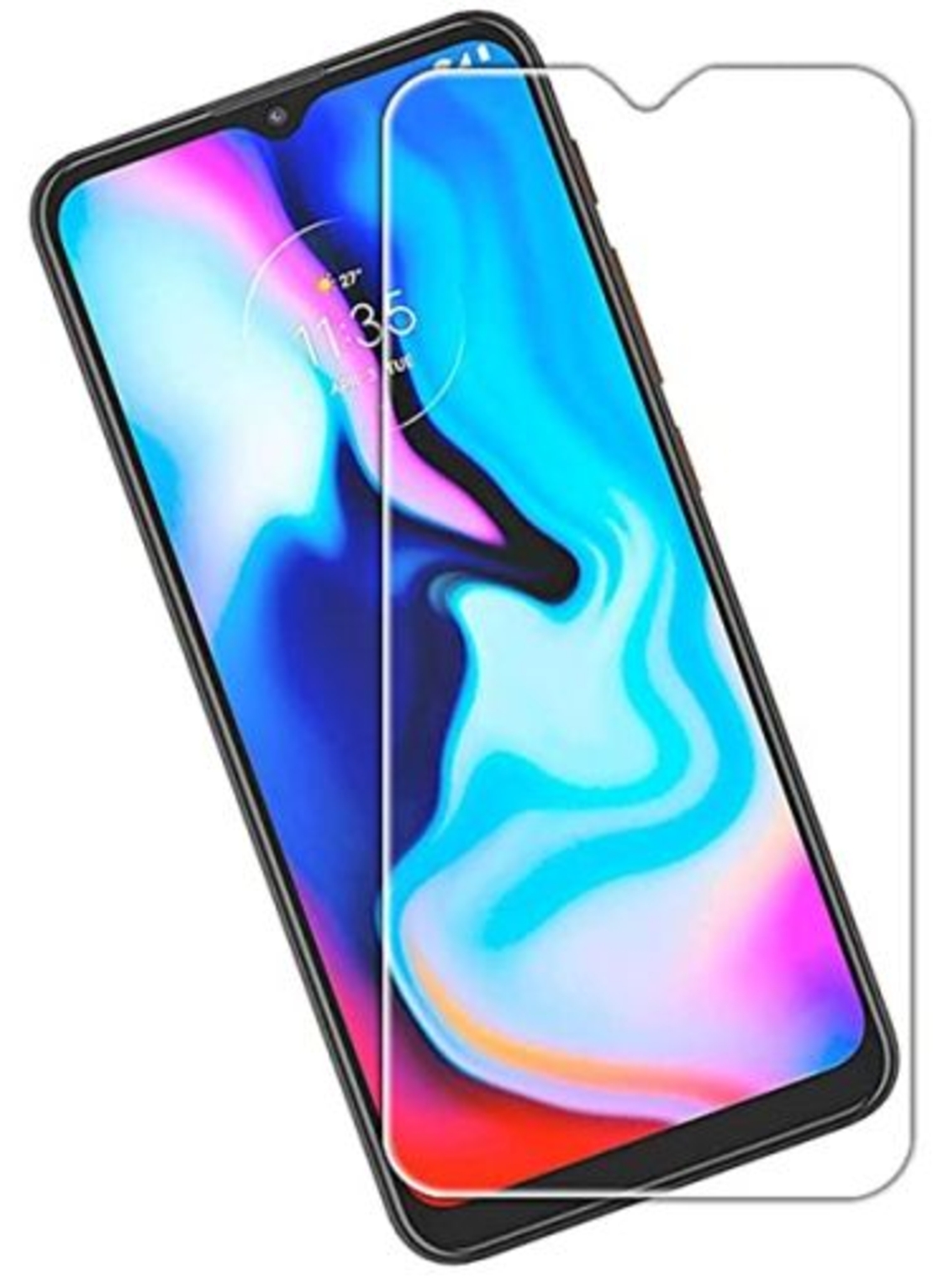 Стъклен скрийн протектор, 2.5D Hard Glass за Motorola Moto E22, Прозрачен