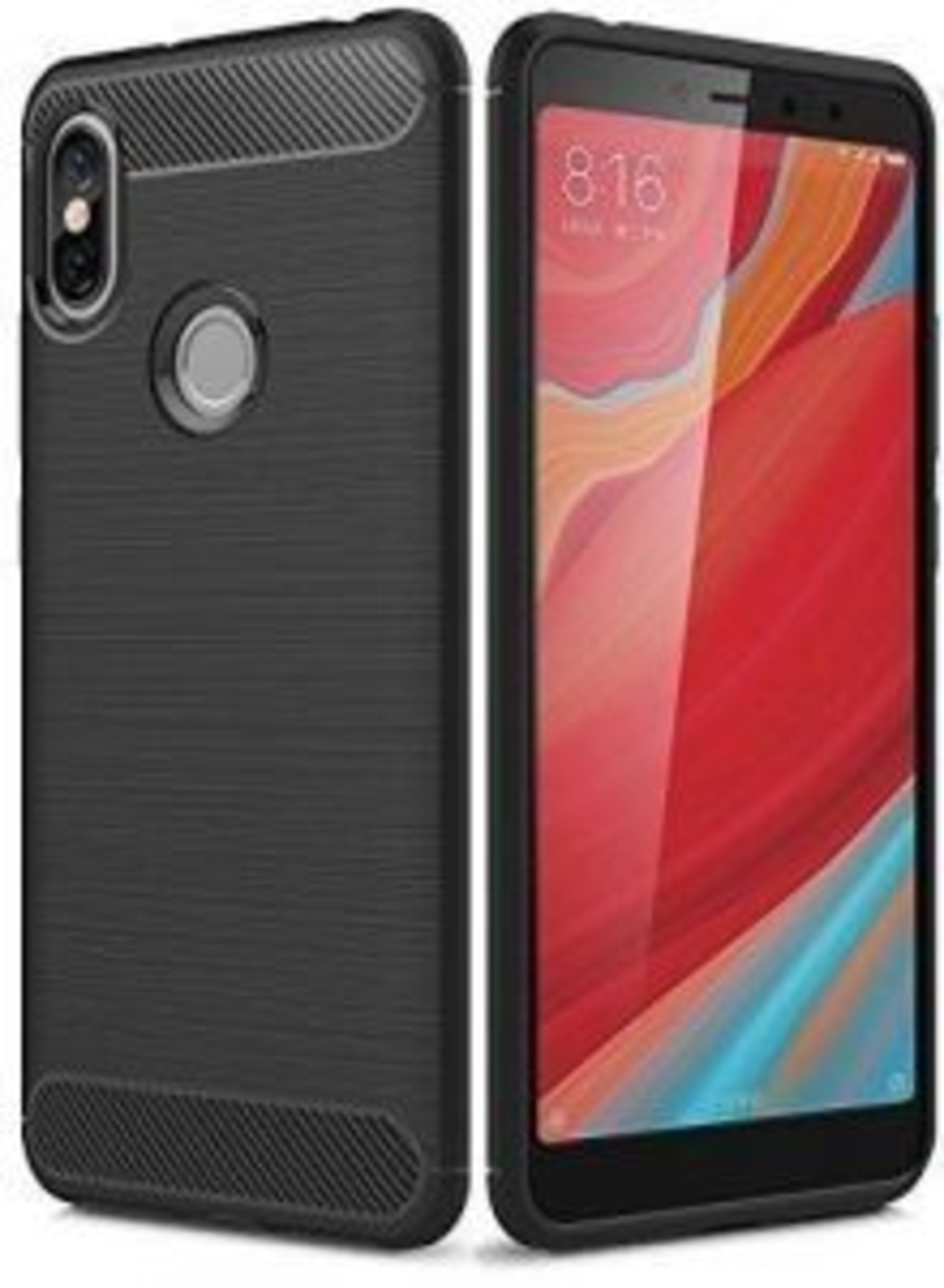 Anti Shock гръб Carbon за Xiaomi Redmi S2, Черен