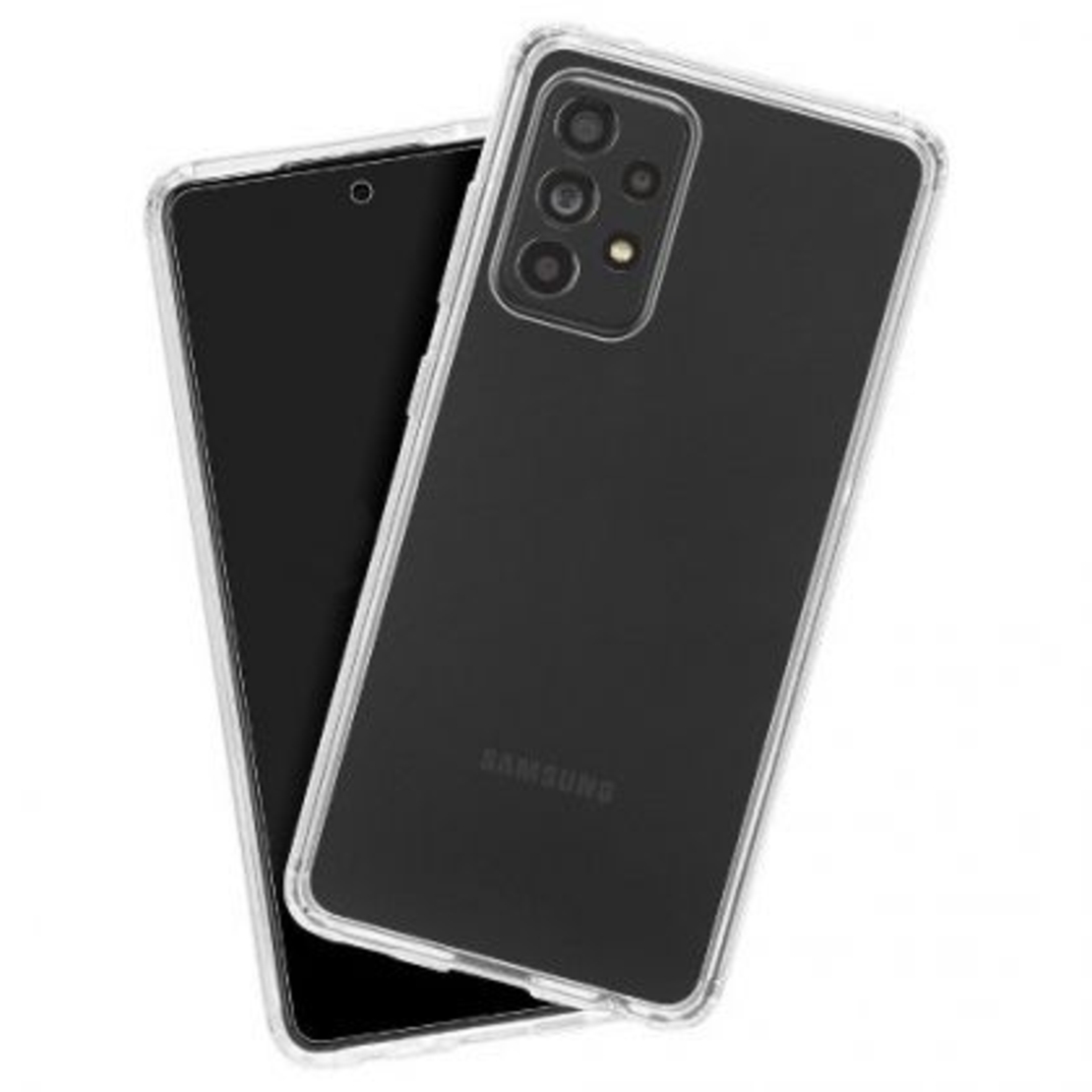 Плътен силиконов гръб Perfect 2mm за Samsung Galaxy A52/A52S 4G/5G, Защита около камерите, Прозрачен
