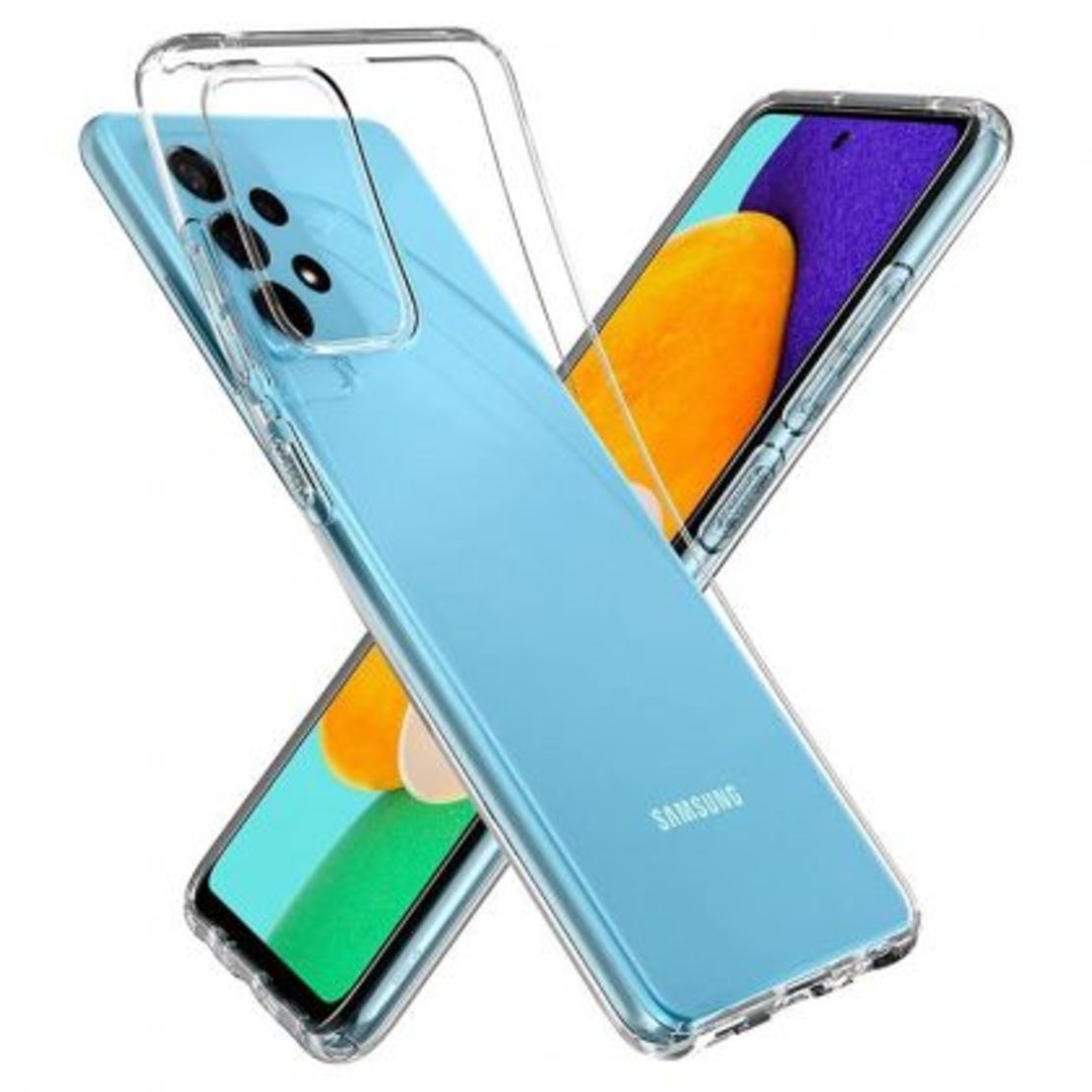 Ултра тънък силиконов гръб за Samsung A525/A526 Galaxy A52/A52S 4G/5G, Прозрачен