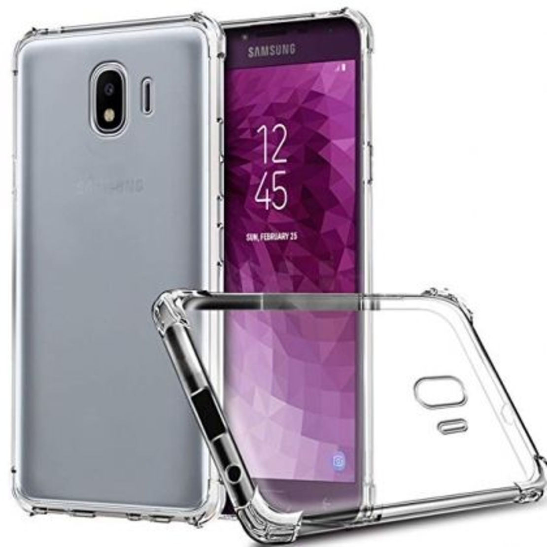 Anti Shock силиконов гръб за Samsung Galaxy J4 2018, Прозрачен