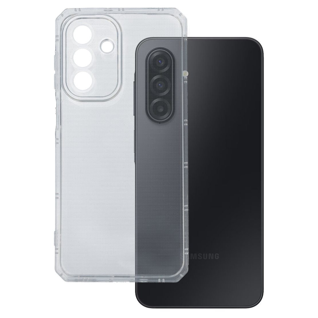 Силиконов кейс Armor Anti Shock за Samsung Galaxy S23 FE, защита около камерите-прозрачен