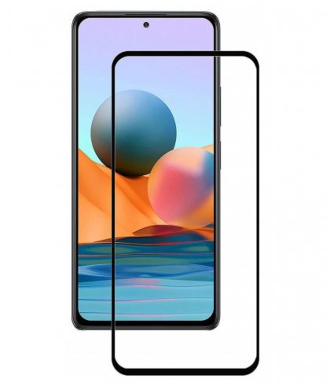 5D Стъклен протектор Full Glue Cover за Xiaomi Redmi Note 10 5G, Черен